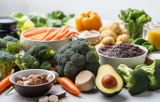 노안 막아주는 식품들ㅣ출처: 미드저니