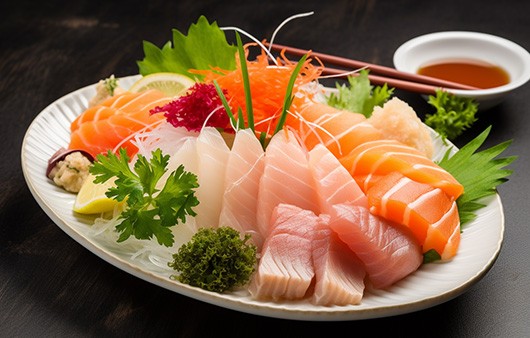 여름철에는 생선회를 먹기 조심스러워진다 |출처: 미드저니