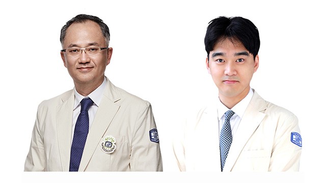 (좌측부터) 김영훈 교신저자, 방청원 제1저자|출처: 가톨릭대학교 서울성모병원