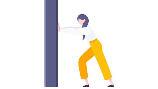 벽 밀기｜출처: 게티이미지뱅크