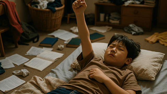 소아 우울증의 원인은 환경적 요인(60%)과 유전적 요인(40%)이 복합적으로 작용한다고 알려져 있다 | 출처: Chat GPT 이미지 생성