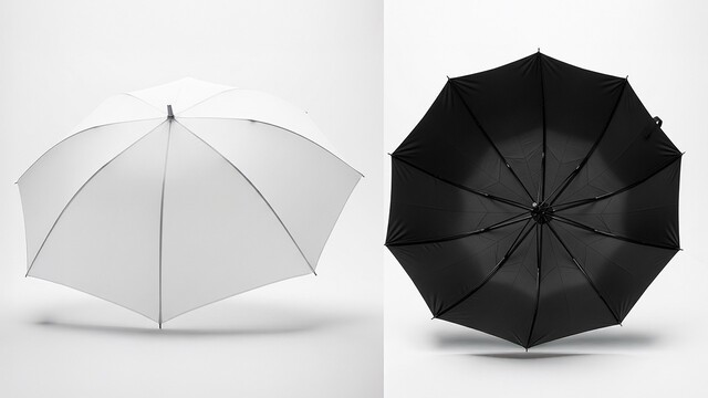 겉면: 흰색, 안감: 검은색|출처: Gemini