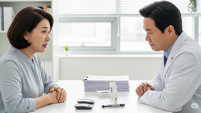 처음 당뇨 진단을 받은 환자들은 막막함과 두려움을 느끼는 경우가 많다 | 출처: Gemini