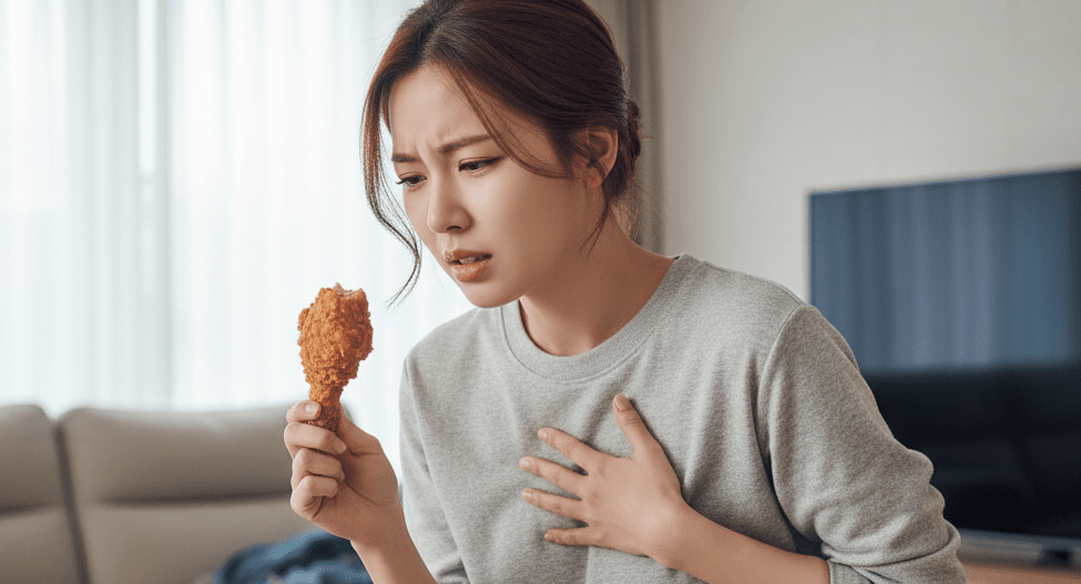 타는 듯한 가슴 통증... 약보다 ‘식탁’ 점검이 우선… 자극적인 음식 피해야