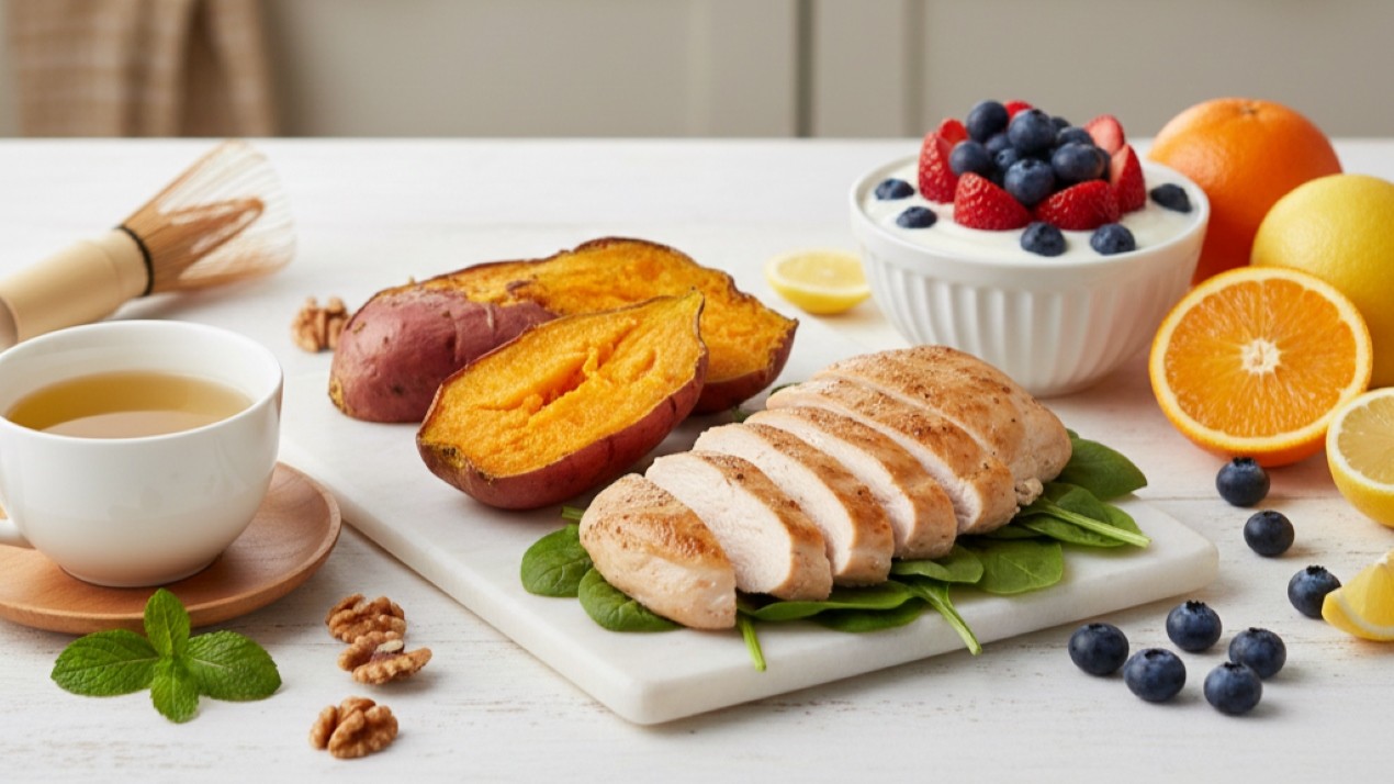 면역력을 유지하는 가장 좋은 방법 중 하나는 균형 잡힌 영양 섭취다|출처: Gemini